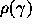 $\rho(\gamma)$