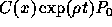 $C(x) \exp(\rho t) P_0$